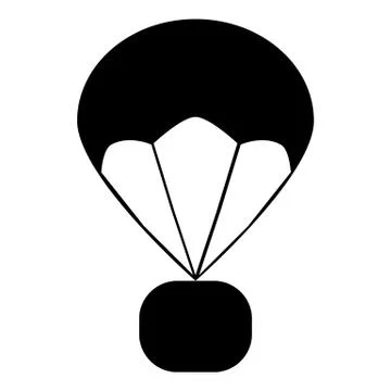 Parachute icon on white background. flat style. parachute icon for your web s 스톡 일러스트