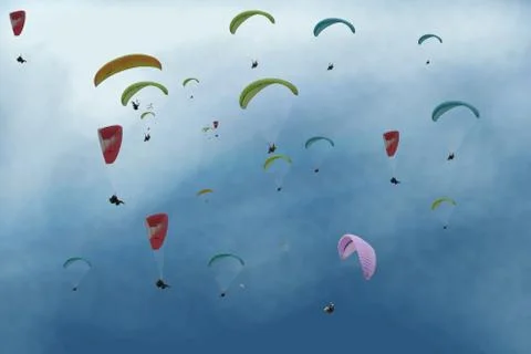 Parachute Stock-Illustration
