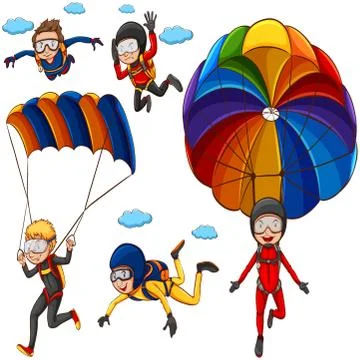 Parachute Stock-Illustration
