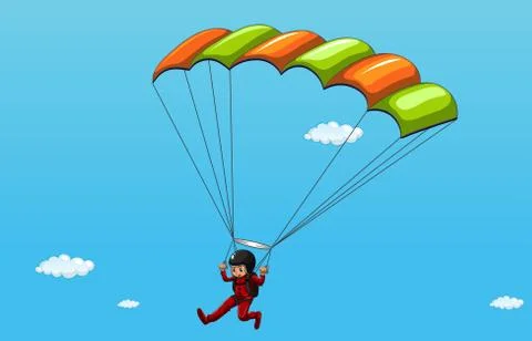 Parachute Stock Illustration