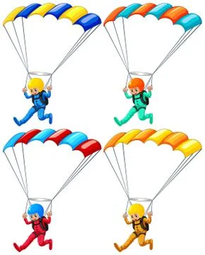 Parachute Stock Illustration