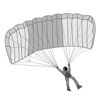 Parachute Illustrazione stock