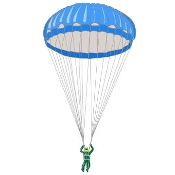 Parachute Stock Illustration