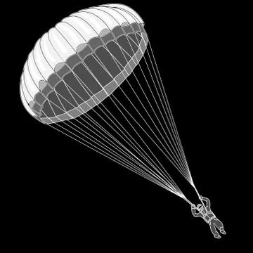 Parachute Stock Illustration