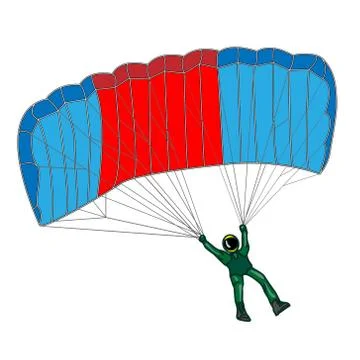 Parachute Illustrazione stock