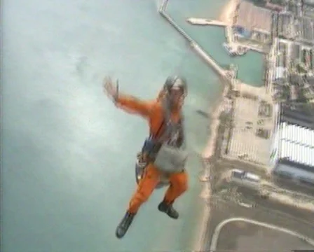 Parachute jump Stock Footage 1038632