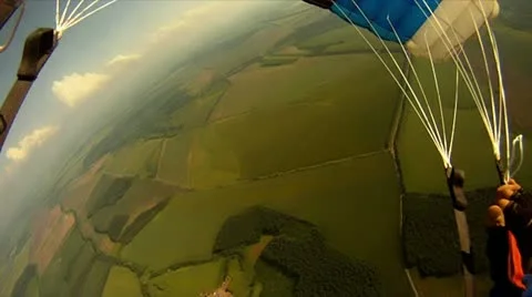 Parachute jump Stock Footage 11224695