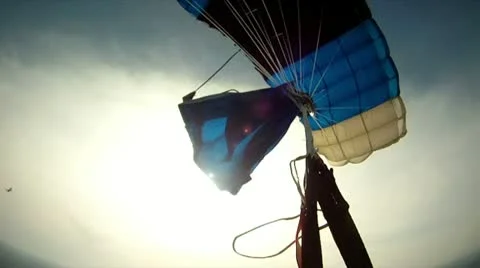 Parachute jump Stock Footage 11224700