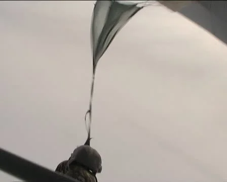 Parachute jump Stock Footage 22033989