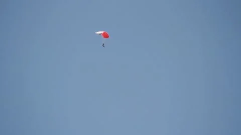 Parachute jump 库存影片 49758646