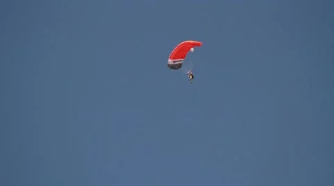 Parachute jump wind 스톡 동영상 49759700