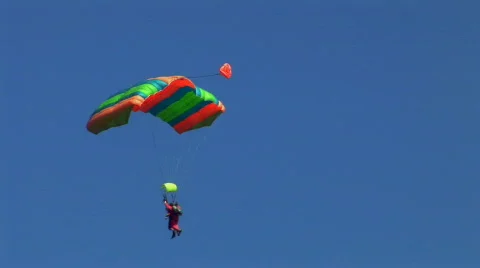 Parachute jumper 005 Stock-Footage 668844