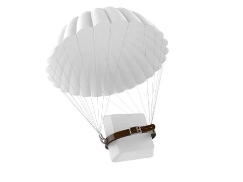 Parachute with keyboard key イラスト素材