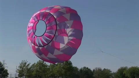 Parachute kite Stock Footage 72571543