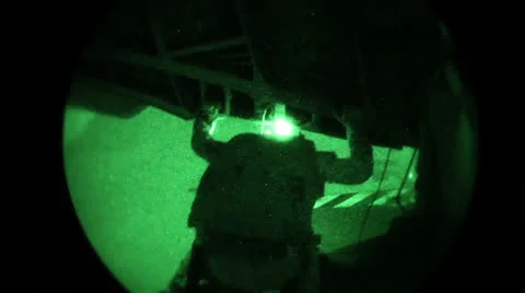Parachute Nighttime Operations 02 스톡 동영상 25750193