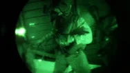 Parachute Nighttime Operations - Jump Stock Footage