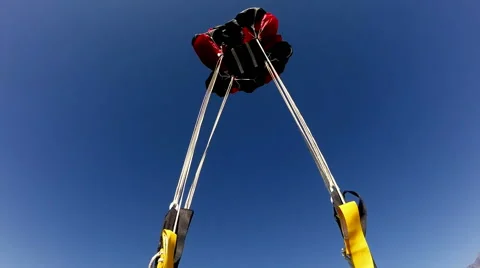 Parachute Opening Stock Footage 42149702
