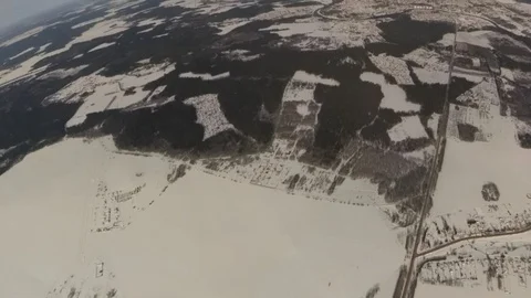 Parachute is opening Stock Footage 87171089