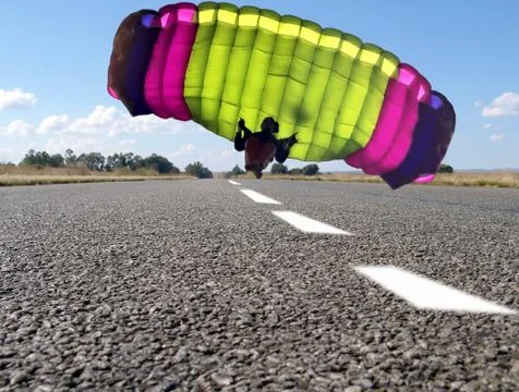 Parachute Foto stock