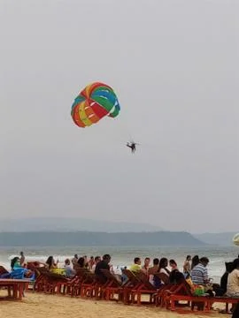 Parachute Fotos Stock