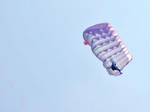 A parachute Foto stock