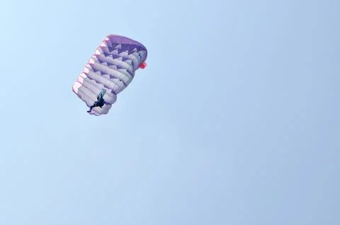 A parachute Foto stock