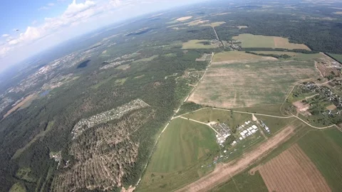 Parachute piloting Video stock 157448716