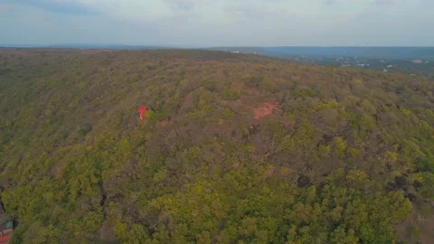 Parachute raide in chapora beach in goa india Sandy Beach Sweet Lake goa Video stock 239595301