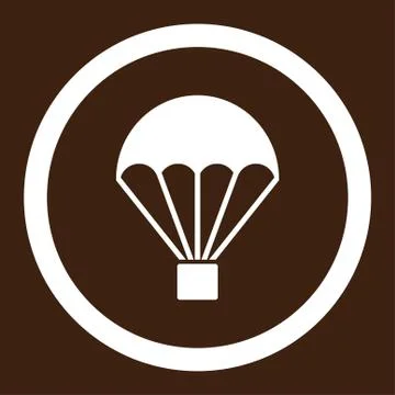 Parachute Rounded Vector Icon 스톡 일러스트
