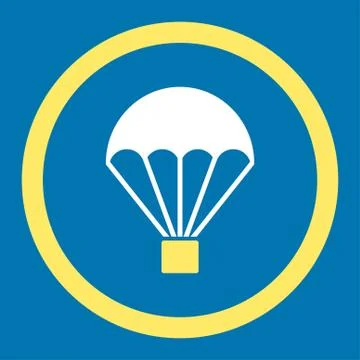 Parachute Rounded Vector Icon 스톡 일러스트