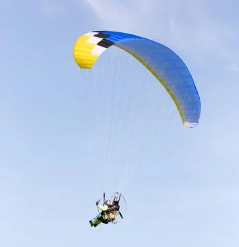 Parachute on a sky background Foto stock
