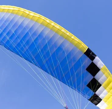 Parachute on a sky background Stock Photos