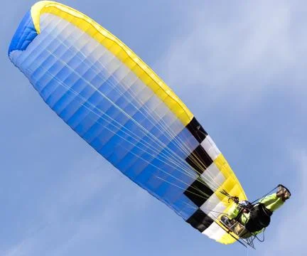 Parachute on a sky background Stock Photos