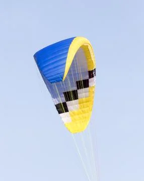 Parachute on a sky background Stock Photos