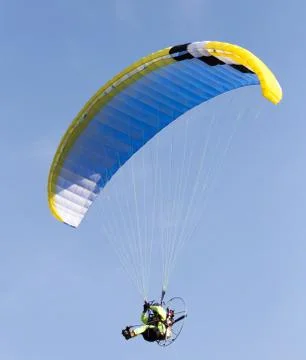 Parachute on a sky background Stock Photos