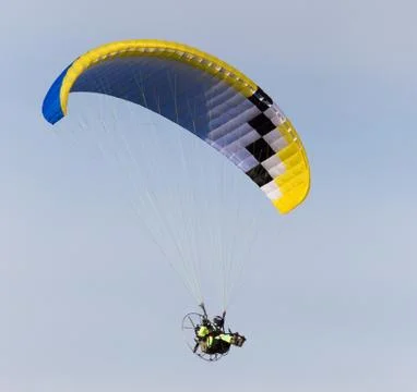 Parachute on a sky background Stock Photos