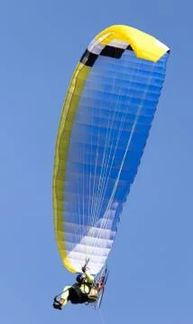 Parachute on a sky background Stock Photos