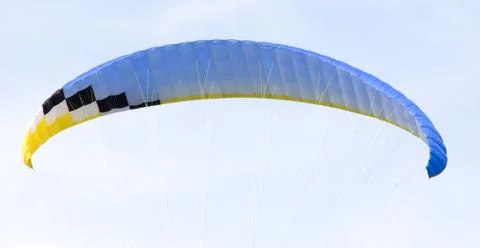 Parachute on a sky background Foto stock
