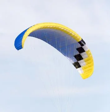 Parachute on a sky background Stock Photos
