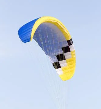 Parachute on a sky background Stock Photos