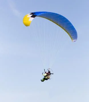 Parachute on a sky background Foto stock