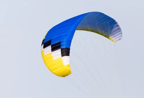 Parachute on a sky background Stock Photos