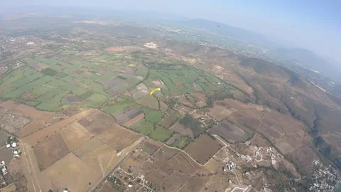 A parachute in the sky Stock Footage 256051055