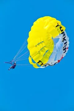 Parachute in the sky Stock Photos