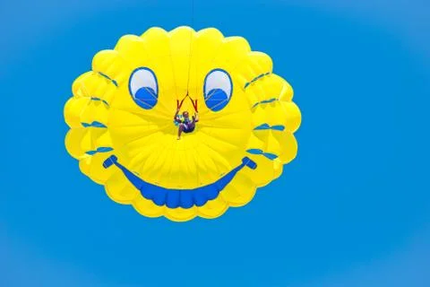 Parachute in the sky Foto stock