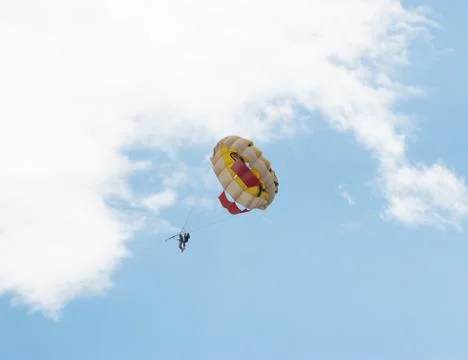 Parachute in the sky Foto stock