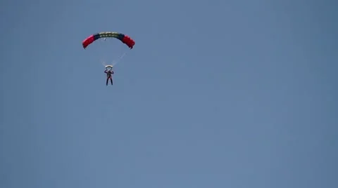 Parachute skydiver Video stock 49759460