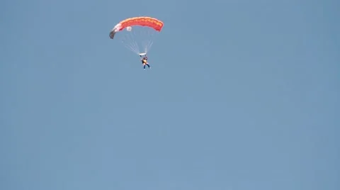 Parachute slowdown Video stock 49761493
