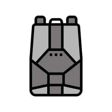 Parachute tool color icon vector illustration 스톡 일러스트