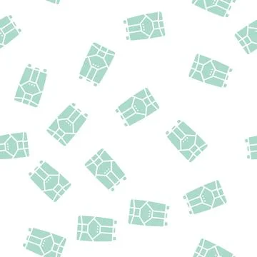 Parachute tool glyph seamless pattern Stockillustratie